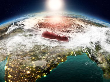 Sunrise yörüngeden Nepal