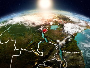 Sunrise yörüngeden Burundi