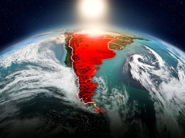 Sunrise yörüngeden Arjantin