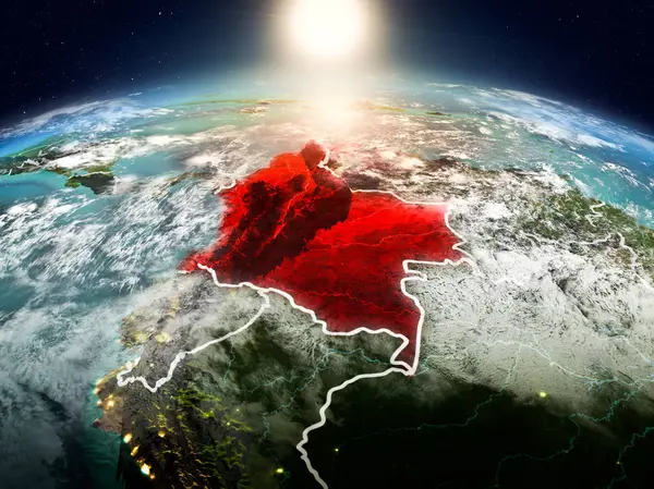 Sunrise yörüngeden Kolombiya