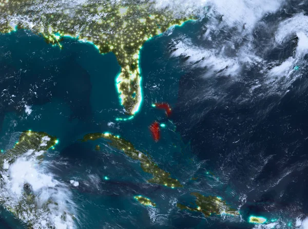 Нічний погляд з Багамських островів — стокове фото