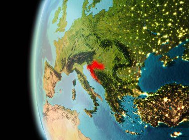 Hırvatistan dünya üzerindeki görünümünü akşam