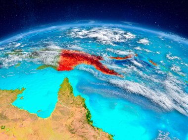 Papua Yeni Gine yeryüzünde