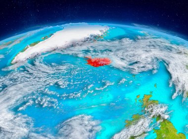 İzlanda yeryüzünde