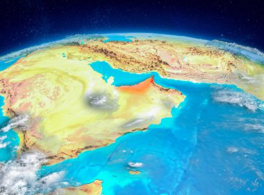 Birleşik Arap Emirlikleri yeryüzünde