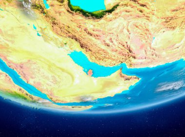 Uzaydan Dünya üzerinde Katar