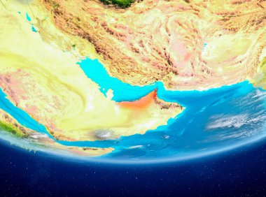 Uzaydan Dünya Birleşik Arap Emirlikleri