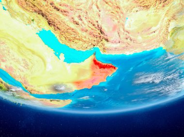 Umman uzaydan Dünya üzerinde