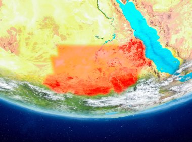 Sudan uzaydan Dünya üzerinde