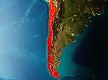 Yörünge görünümü Şili