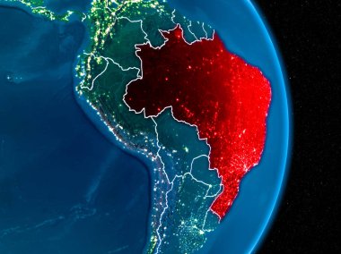 Brezilya gece kırmızı