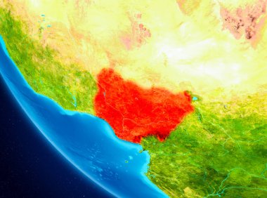 Nijerya uzaydan Dünya üzerinde