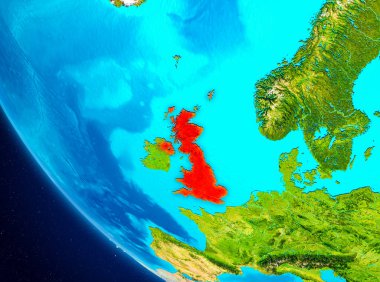 Uzaydan Dünya üzerinde Amerika Birleşik Devletleri