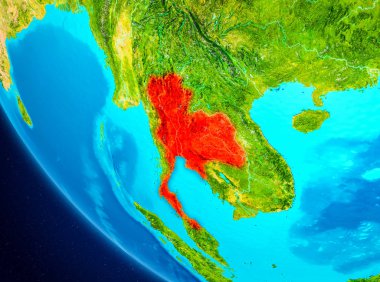 Uzaydan Dünya üzerinde Tayland