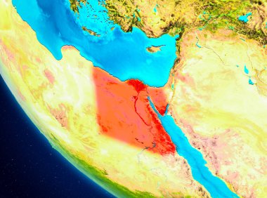 Uzaydan Dünya üzerinde Mısır