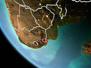 Dünya üzerinde gece Svaziland