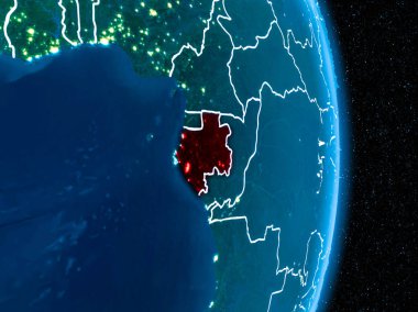 Kırmızı gece Gabon