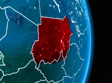 Kırmızı gece Sudan'da