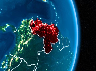 Kırmızı gece Venezuela