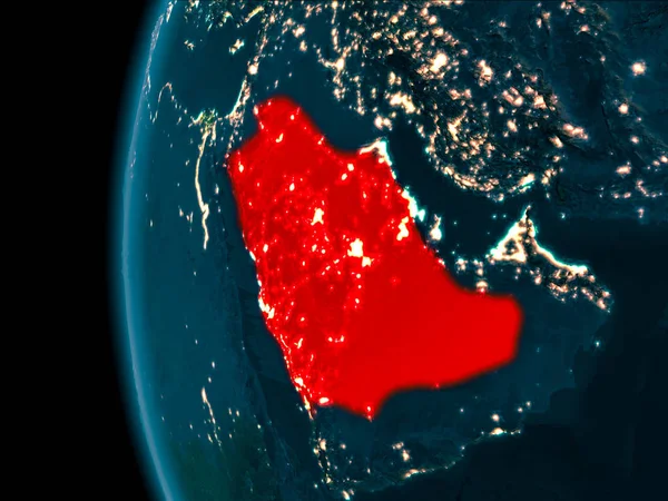 Gece görünümü, Suudi Arabistan