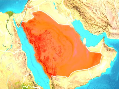 Suudi Arabistan haritası