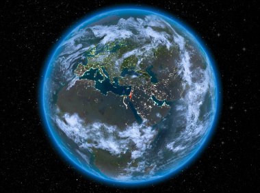 Dünya üzerinde gece İsrail