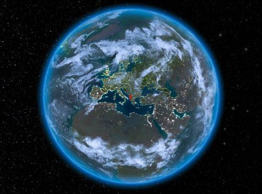 Dünya üzerinde gece Arnavutluk