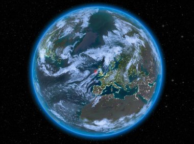 Dünya üzerinde gece İrlanda
