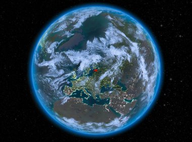Dünya üzerinde gece Estonya