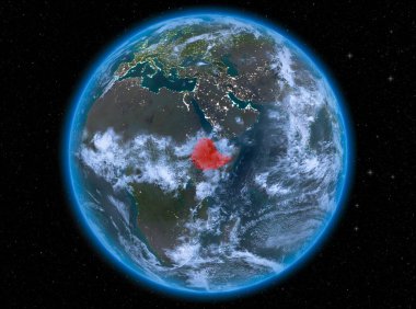 Dünya üzerinde gece Etiyopya