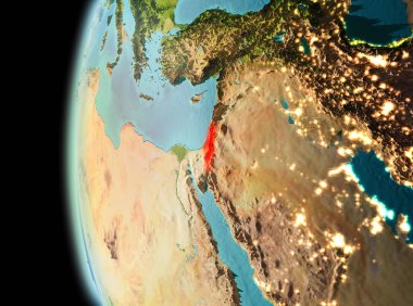 İsrail dünya üzerindeki görünümünü akşam