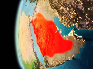 Suudi Arabistan dünyanın görünümünü akşam