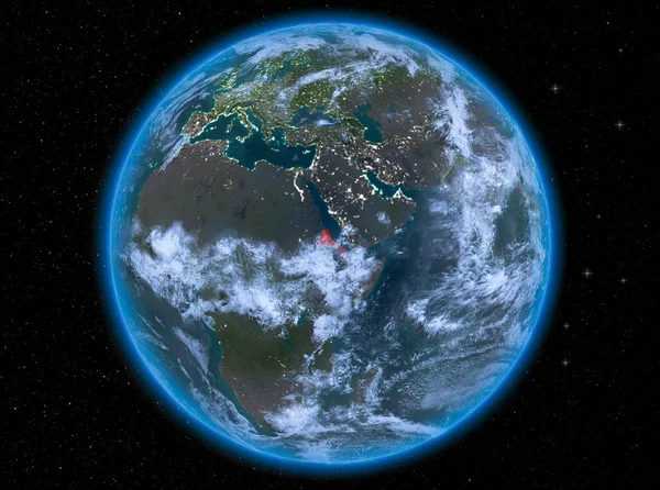 Dünya üzerinde gece Eritre