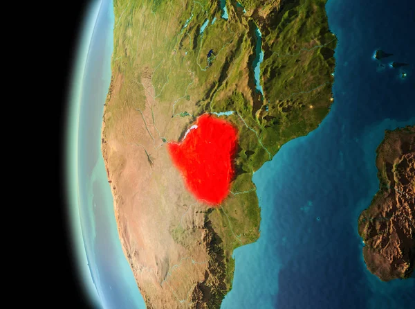 Evening view of Zimbabwe on Earth — Stock Photo, Image
