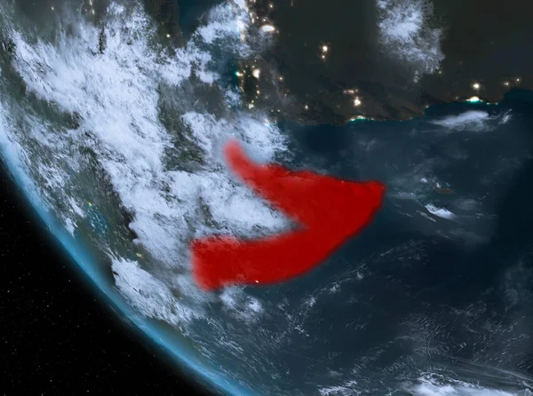 Somali dünya üzerindeki gece görünümü