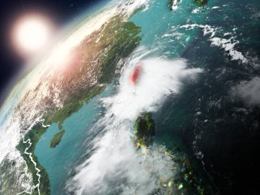 Tayvan Planet Earth günbatımı