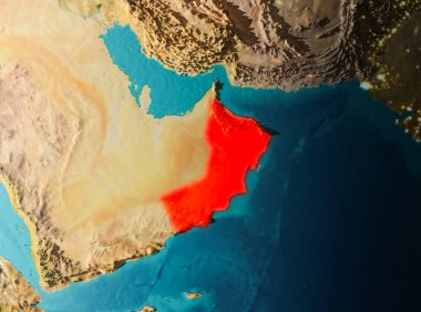 Yörünge görünümü Umman