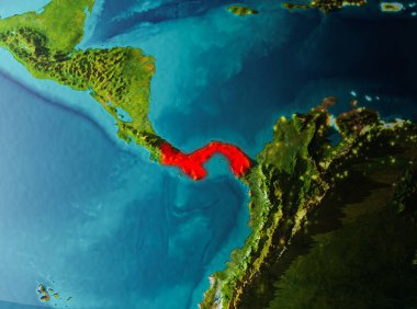 Yörünge görünümü Panama