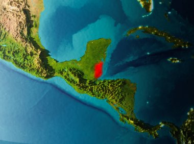 Yörünge görünümü Belize