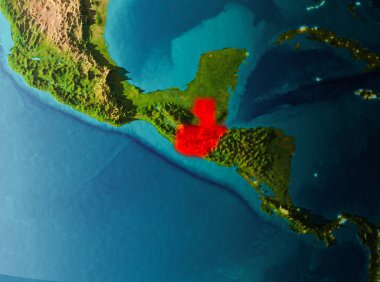 Yörünge görünümü Guatemala