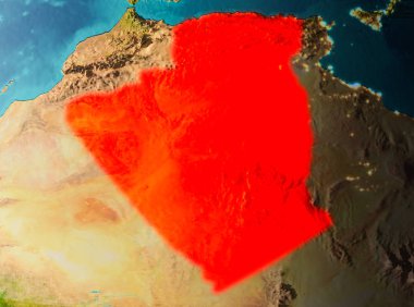 Yörünge görünümü Cezayir