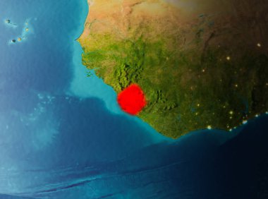 Yörünge görünümü Sierra Leone
