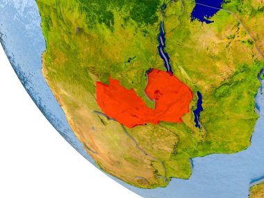 Zambiya Dünya üzerinde