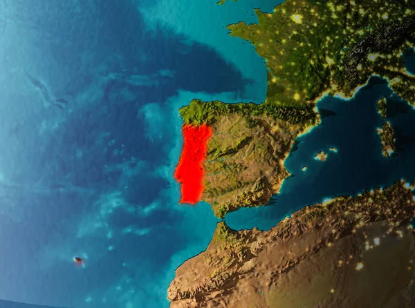 Blick auf die Umlaufbahn Portugals — Stockfoto