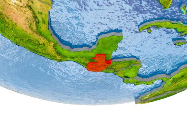 Guatemala kırmızı Earth modeli