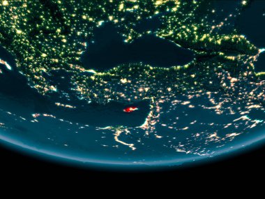 Gece boyunca Kıbrıs yeryüzünde