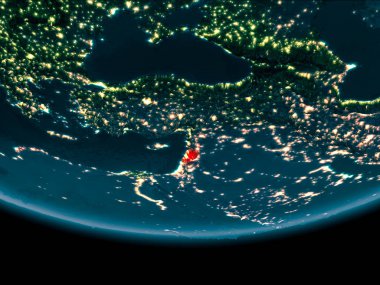 Gece boyunca Lübnan yeryüzünde