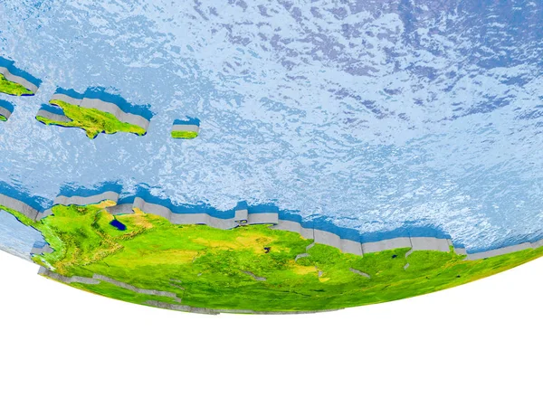 Caribbean kırmızı Earth modeli