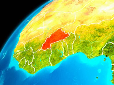 Burkina Faso uzaydan