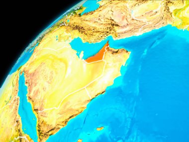Birleşik Arap Emirlikleri uzaydan